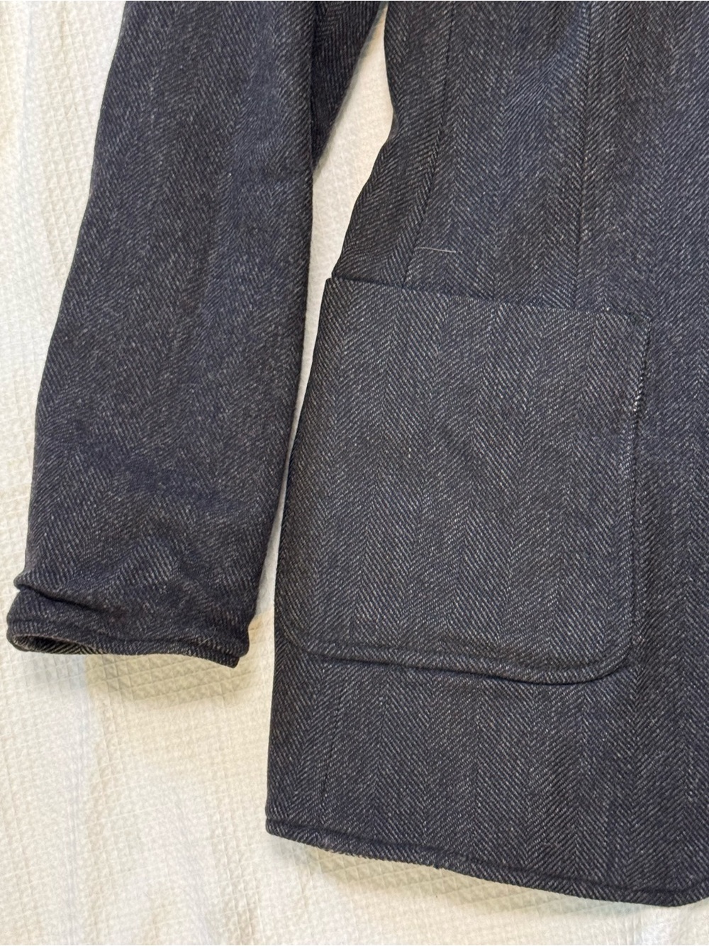 Dolce & Gabbana reversible made in Italy  Men's Gray Herringbone Blazer - Picture 5 of 14